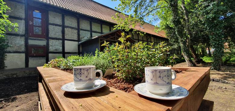 : Blick in den schönen Kräutergarten im Schraube-Museum, Foto: Städtisches Museum Halberstadt