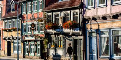 Fachwerkstraße in der Altstadt von Halberstadt [(c): U. Schrader]