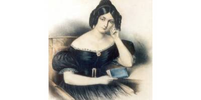 Jenny von Gustedt, kolorierte Lithografie, um 1850, Stiftung Weimarer Klassik